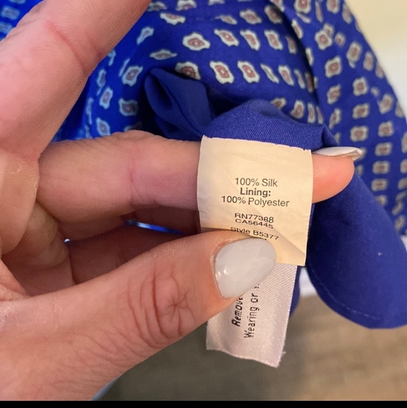 Madewell 100% Silk Ascot Grid Tee Dress - Picture 11 of 12